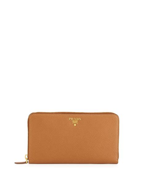 prada caramel mini saffiano|Caramel Saffiano leather wallet .